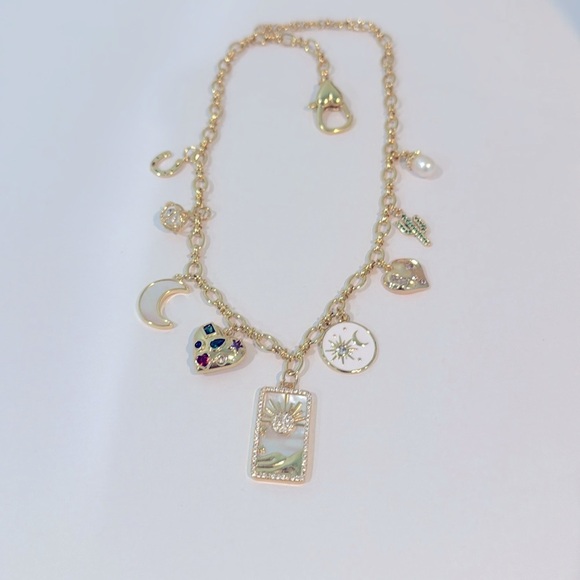Handmade Gold Charm Necklace - Picture 2 of 4